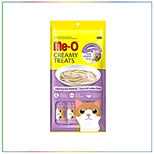 Me-O Creamy Deniz Tarağı&Ton Balığı Kedi Ödülü 4*15 Gr