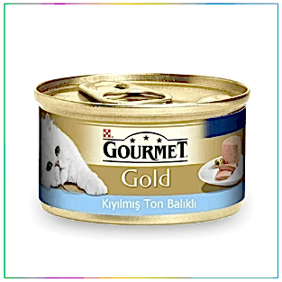 Gourmet Gold Kıyılmış Ton Balıklı Konserve Yaş Kedi Maması 85 Gr.