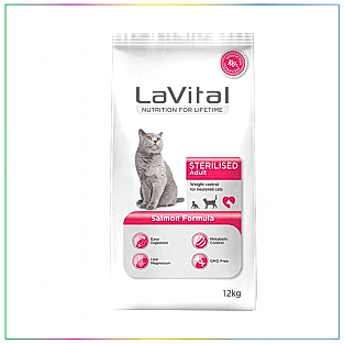 LaVital Adult Kısırlaştırılmış Somonlu Yetişkin Kedi Maması 12 Kg
