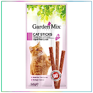 GardenMix Ciğerli Kedi Stick Ödül 3x5 gr